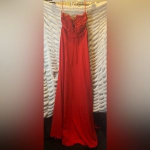 Express Strapless Long Dress